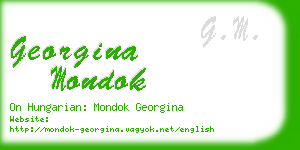 georgina mondok business card